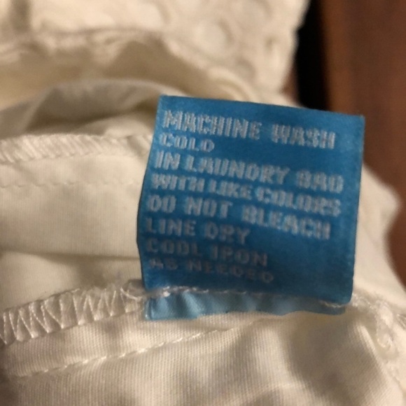 J. McLaughlin Skirt NWT Adele Cotton Eyelet Soft White Fully Lined Size 10 - Picture 7 of 10